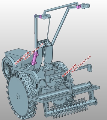 果园旋耕机总体设计(农业机械)(含CAD零件装配图,PROE三维图)